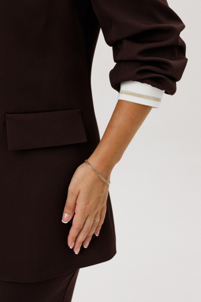 Брюки, жакет Mubliz 242 коричневый - фото 17