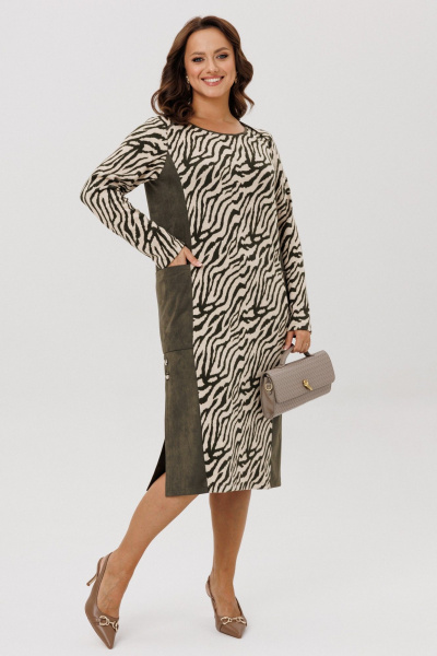 Платье Mubliz 298 олива - фото 12