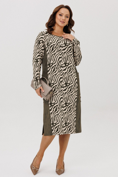 Платье Mubliz 298 олива - фото 2