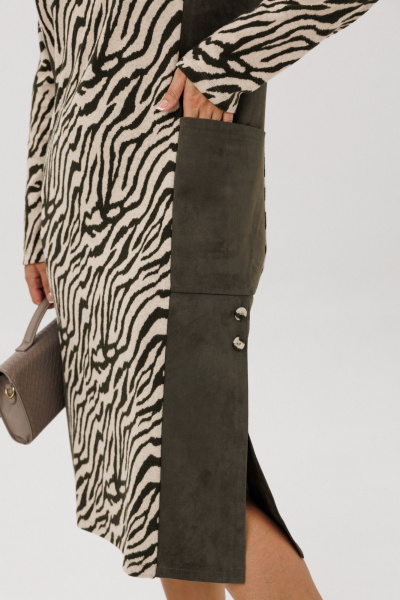 Платье Mubliz 298 олива - фото 4