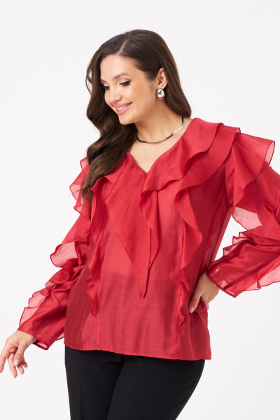 Блуза Панда 103240 терракотовый - фото 1