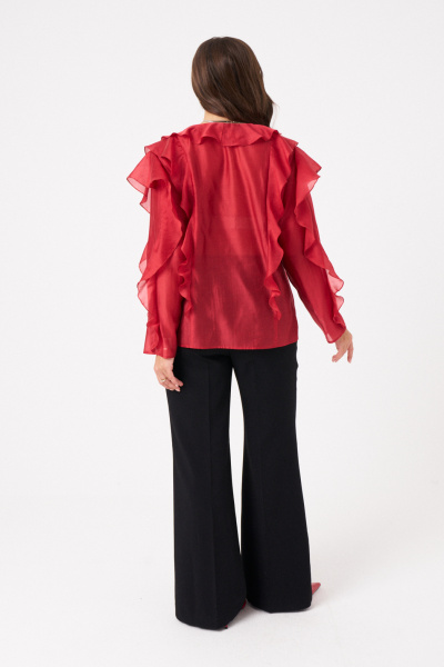 Блуза Панда 103240 терракотовый - фото 6