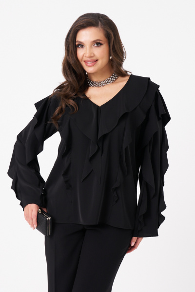 Блуза Панда 103244 черный - фото 3