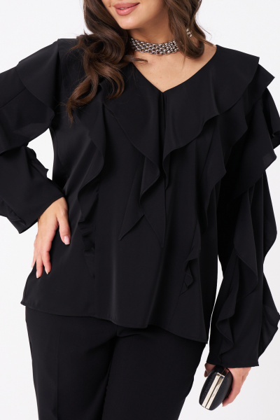 Блуза Панда 103244 черный - фото 4