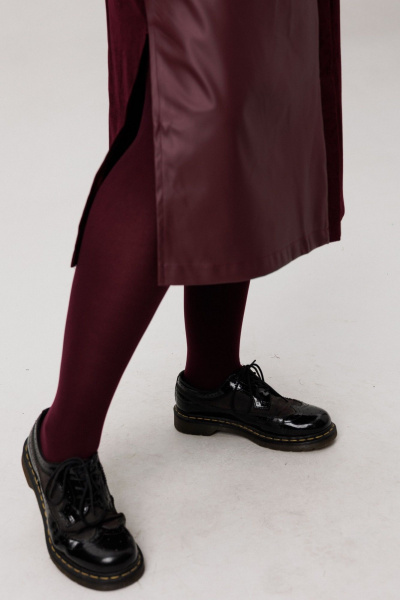 Платье Anelli 1726 вишневый_парфе - фото 9