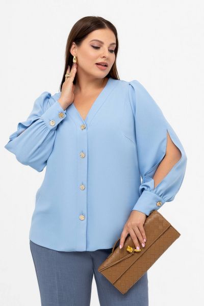 Блуза Gold Style 2717 голубой - фото 1