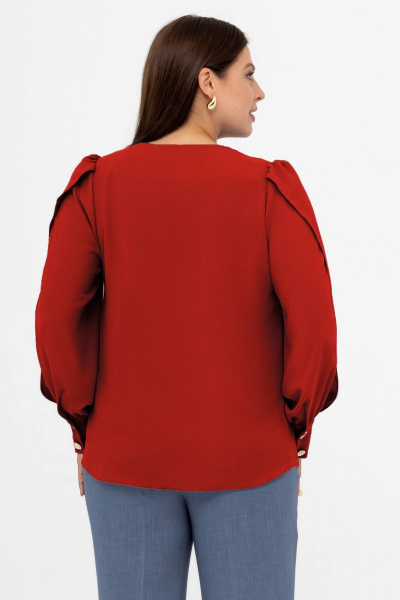 Блуза Gold Style 2717 кирпично-красный - фото 6