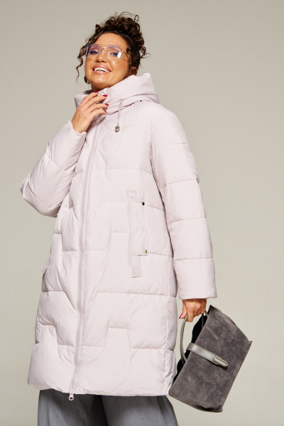 Пальто Beautiful&Free 8018 жемчужный - фото 2