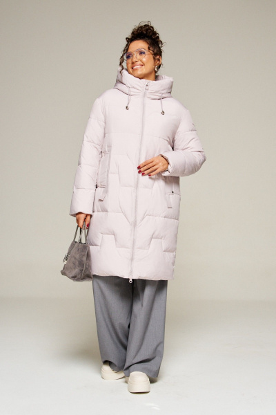 Пальто Beautiful&Free 8018 жемчужный - фото 1