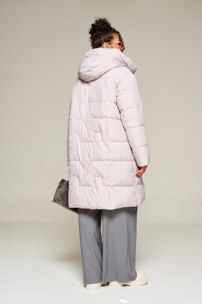 Пальто Beautiful&Free 8018 жемчужный - фото 6