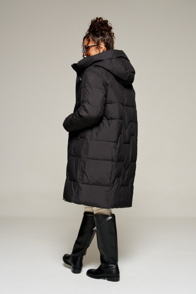 Пальто Beautiful&Free 8018 черный - фото 4