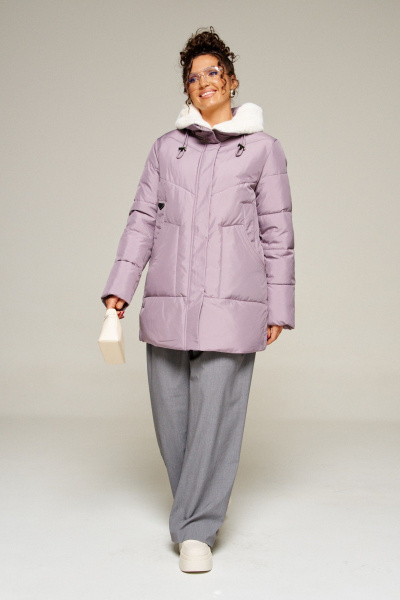 Пальто Beautiful&Free 8021 лиловый - фото 1