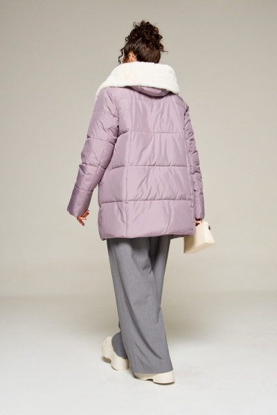 Пальто Beautiful&Free 8021 лиловый - фото 6