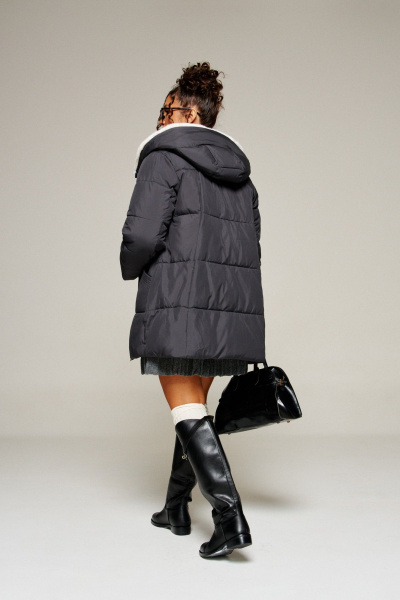 Пальто Beautiful&Free 8021 черный - фото 11