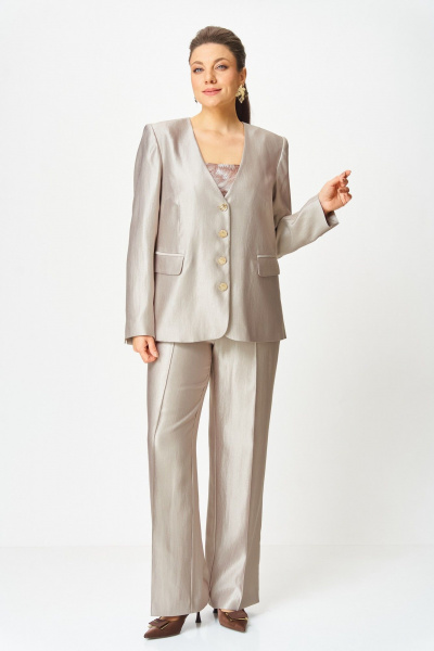 Брюки, жакет Bonna Image 1007/1 молочный - фото 1