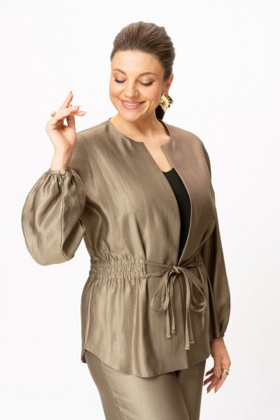 Брюки, жакет Bonna Image 1009/1 бежевый - фото 4