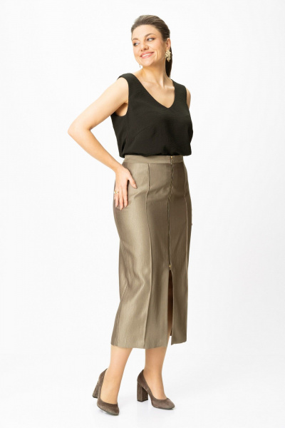 Жакет, юбка Bonna Image 1016/1 бежевый - фото 9