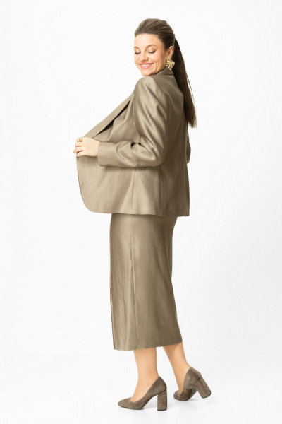 Жакет, юбка Bonna Image 1016/1 бежевый - фото 6