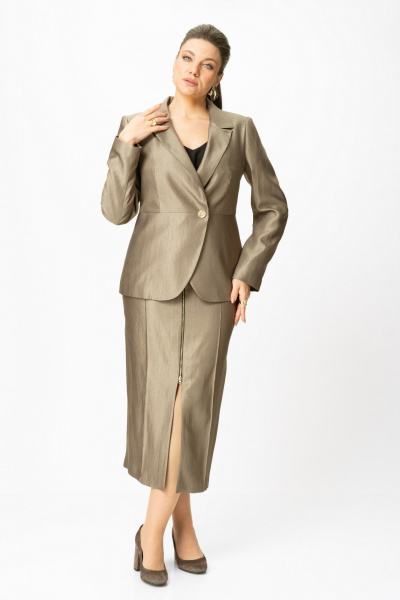 Жакет, юбка Bonna Image 1016/1 бежевый - фото 2