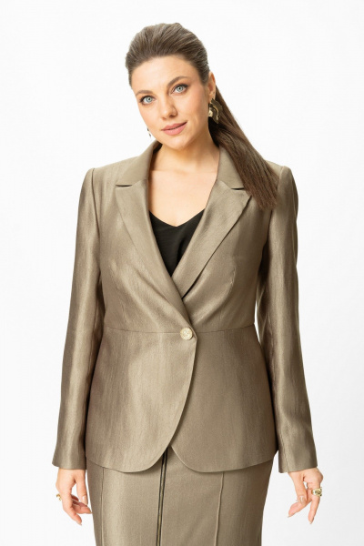 Жакет, юбка Bonna Image 1016/1 бежевый - фото 3