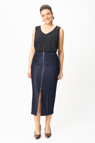 Жакет, юбка Bonna Image 1016/3 синий - фото 7