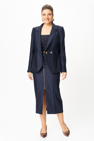 Жакет, юбка Bonna Image 1016/3 синий - фото 1