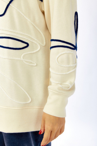 Брюки, джемпер Jurimex 3395 ваниль-синий - фото 7