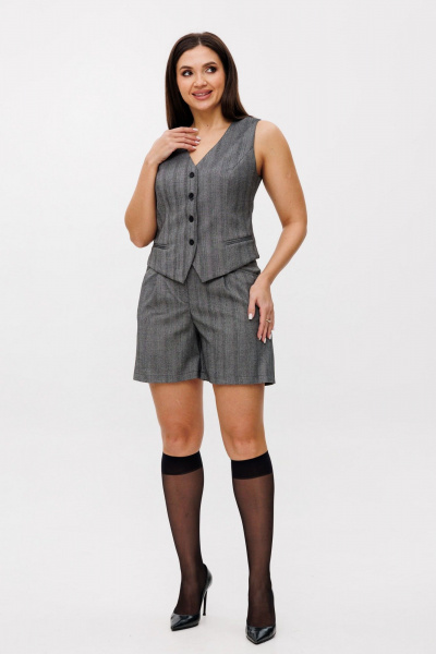 Шорты Anelli 1403.2 грей_лайн - фото 1