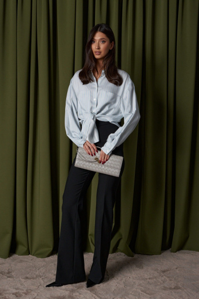 Классические брюки из косюмной ткани с стрелками ANNETE A1396 - фото 4