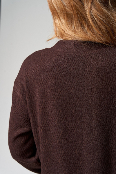 Джемпер, юбка Laikony L-283 шоколадный - фото 9