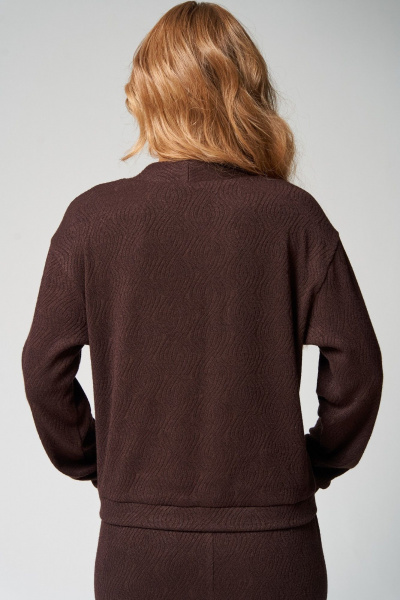 Джемпер, юбка Laikony L-283 шоколадный - фото 7