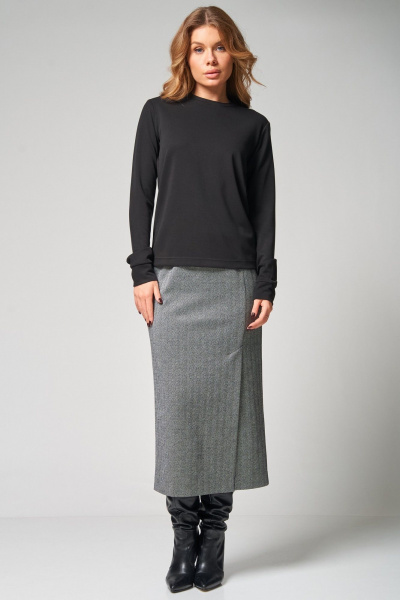 Джемпер Laikony L-583 черный - фото 7