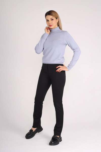 Облегающие женские брюки из текстиля с резинкой поясом IUKONA Б693.Э1.З утяжка - фото 2
