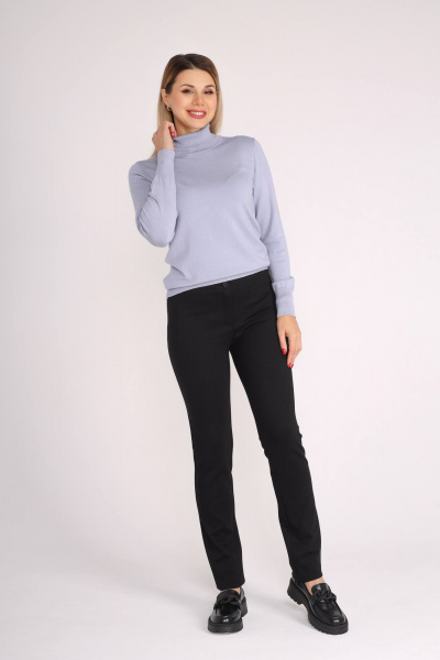 Облегающие женские брюки из текстиля с резинкой поясом IUKONA Б693.Э1.З утяжка - фото 1