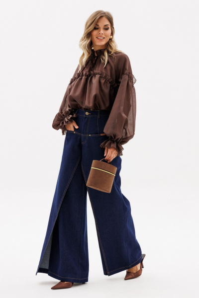 Брюки EOLA 2898.3 темно-синий - фото 4