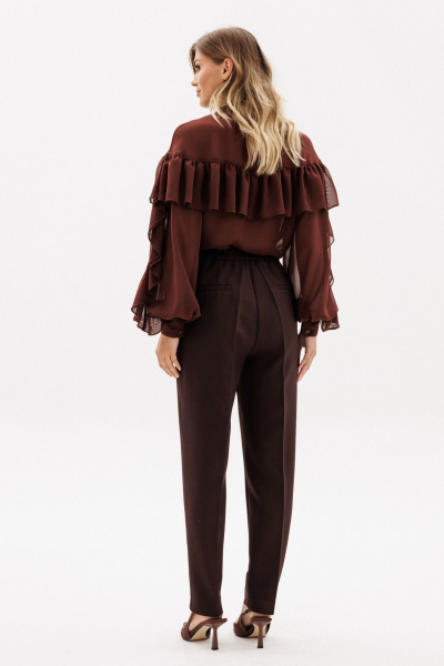 Брюки EOLA 2912.1 темный_шоколад_меланж - фото 8