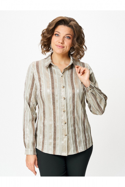 Блуза Zlata 4459 серо-бежевый - фото 1