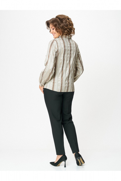 Блуза Zlata 4459 серо-бежевый - фото 4