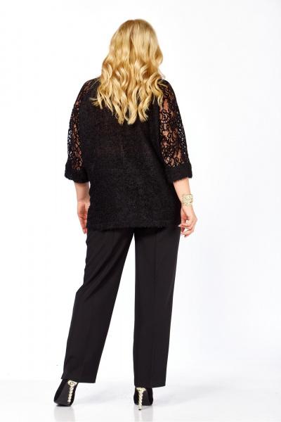 Блуза, брюки Элль-стиль 2426 черный - фото 6
