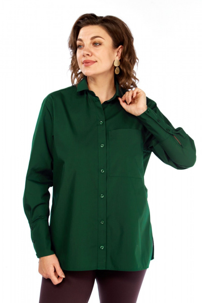 Рубашка Avenue 0301-13 темно-зеленый - фото 1