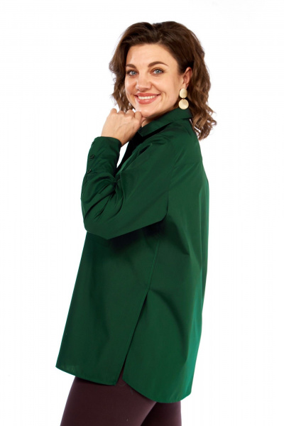 Рубашка Avenue 0301-13 темно-зеленый - фото 4