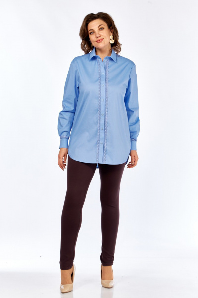 Рубашка Avenue 0332-1 голубой - фото 8