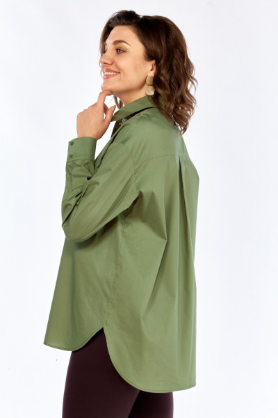 Рубашка Avenue 0343 оливка - фото 6