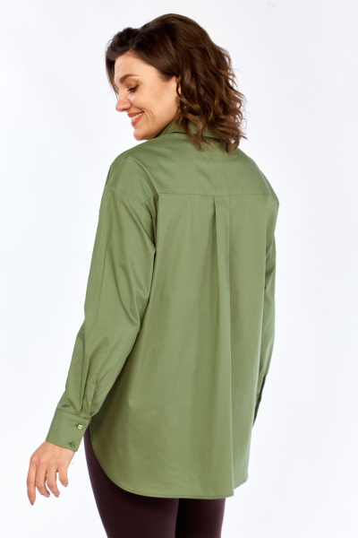 Рубашка Avenue 0343 оливка - фото 4