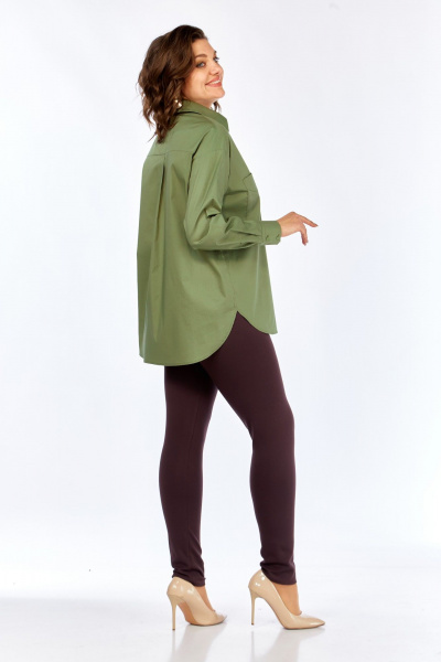 Рубашка Avenue 0343 оливка - фото 2