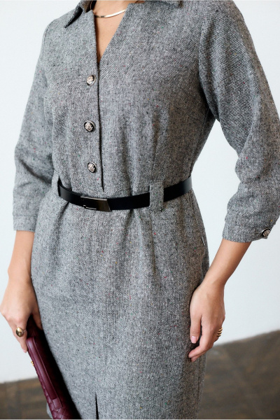 Платье Verita 2419 серый - фото 5