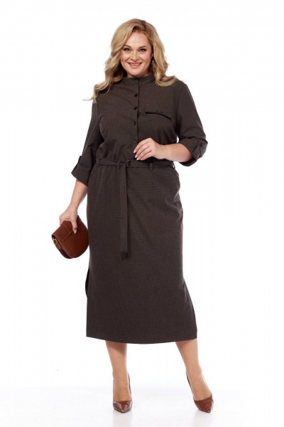Платье СиБон 0267 коричневый - фото 1