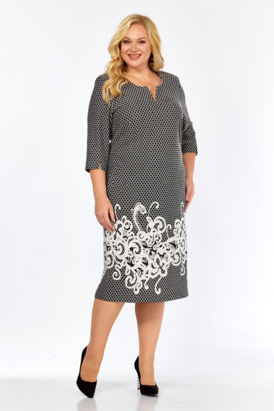 Платье СиБон 0962 серый - фото 2