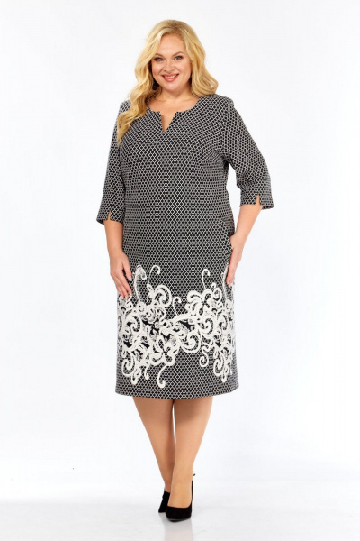 Платье СиБон 0962 серый - фото 1