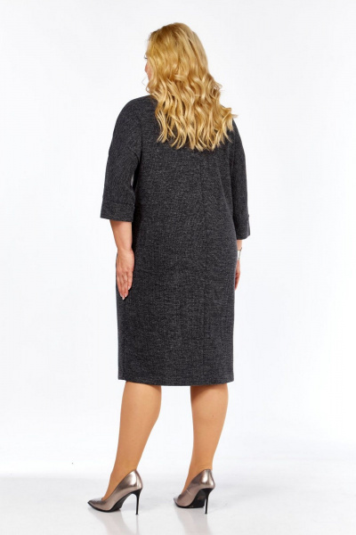 Платье СиБон 0215 темный-серый - фото 3